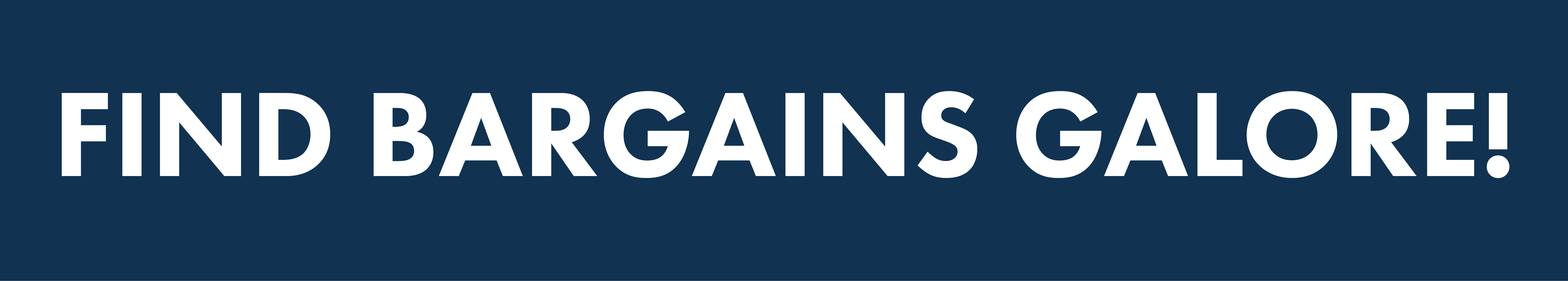 Find Bargains Galore!