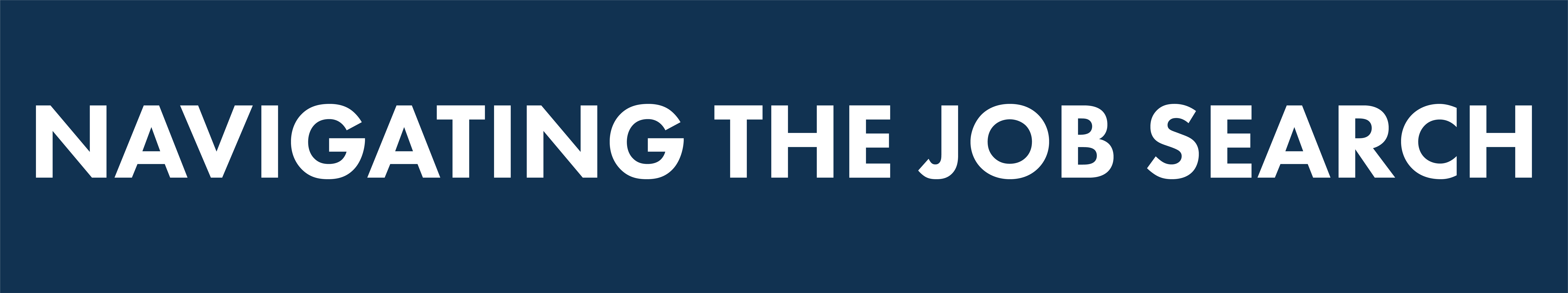 Navigating the Job Search