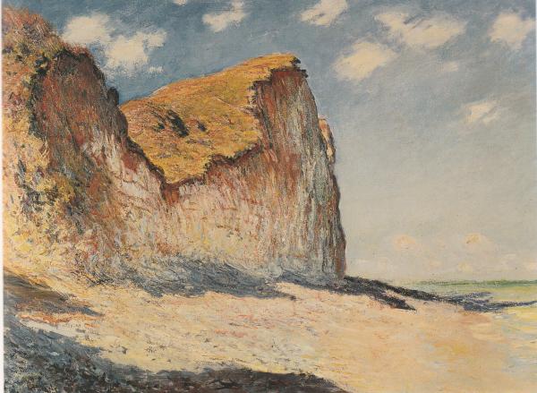Low tide at Pourville. By Claude Monet.