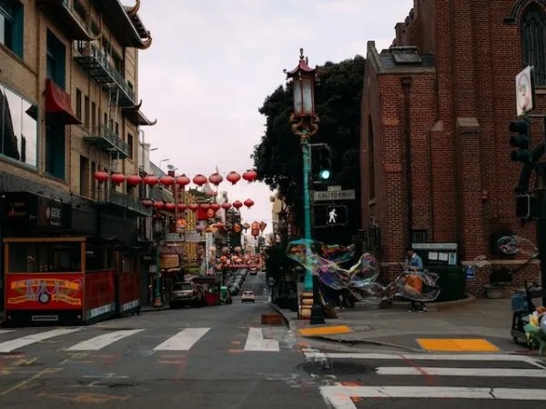 A streetview of Chinatown