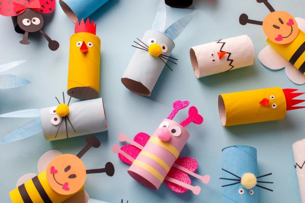 Toliet paper animal crafts