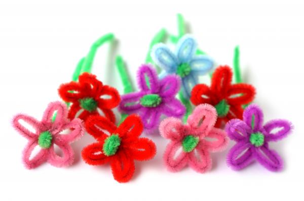 Pipe cleaner flowers