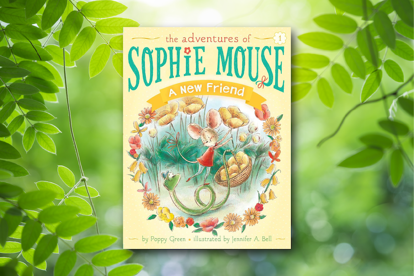 The Adventures of Sophie Mouse. A New Friends book against a green leafy background.