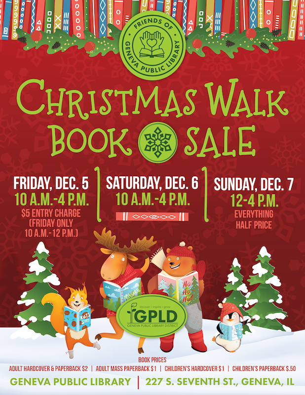 Friends Christmas Walk Book Sale promotional image