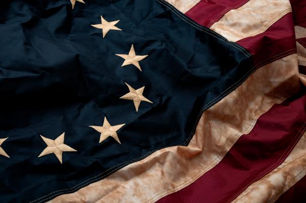 American colonial flag.