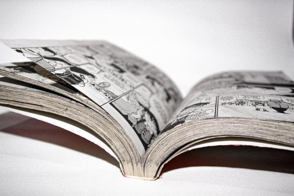 Open comic book.