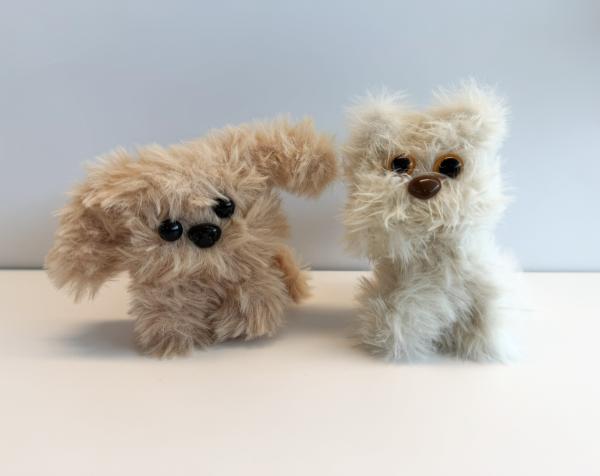 Fluffy pipe cleaner puppies.