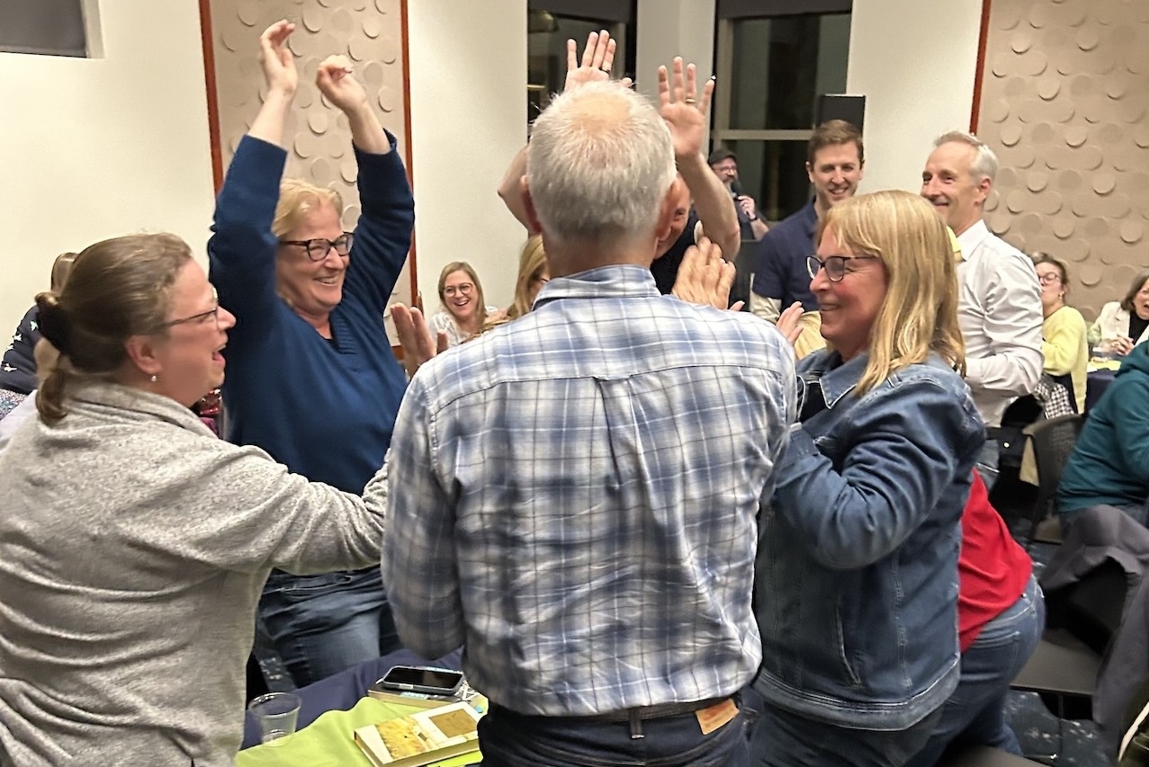 Participants celebrating