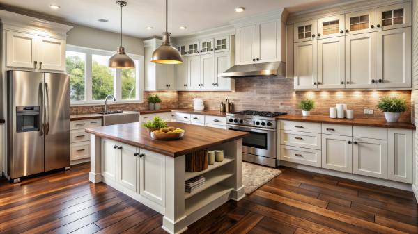 Beautifully remodeled kitchen.