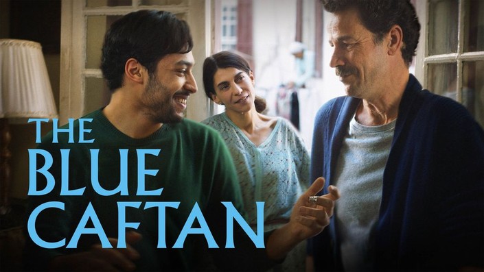 The Blue Caftan movie banner.