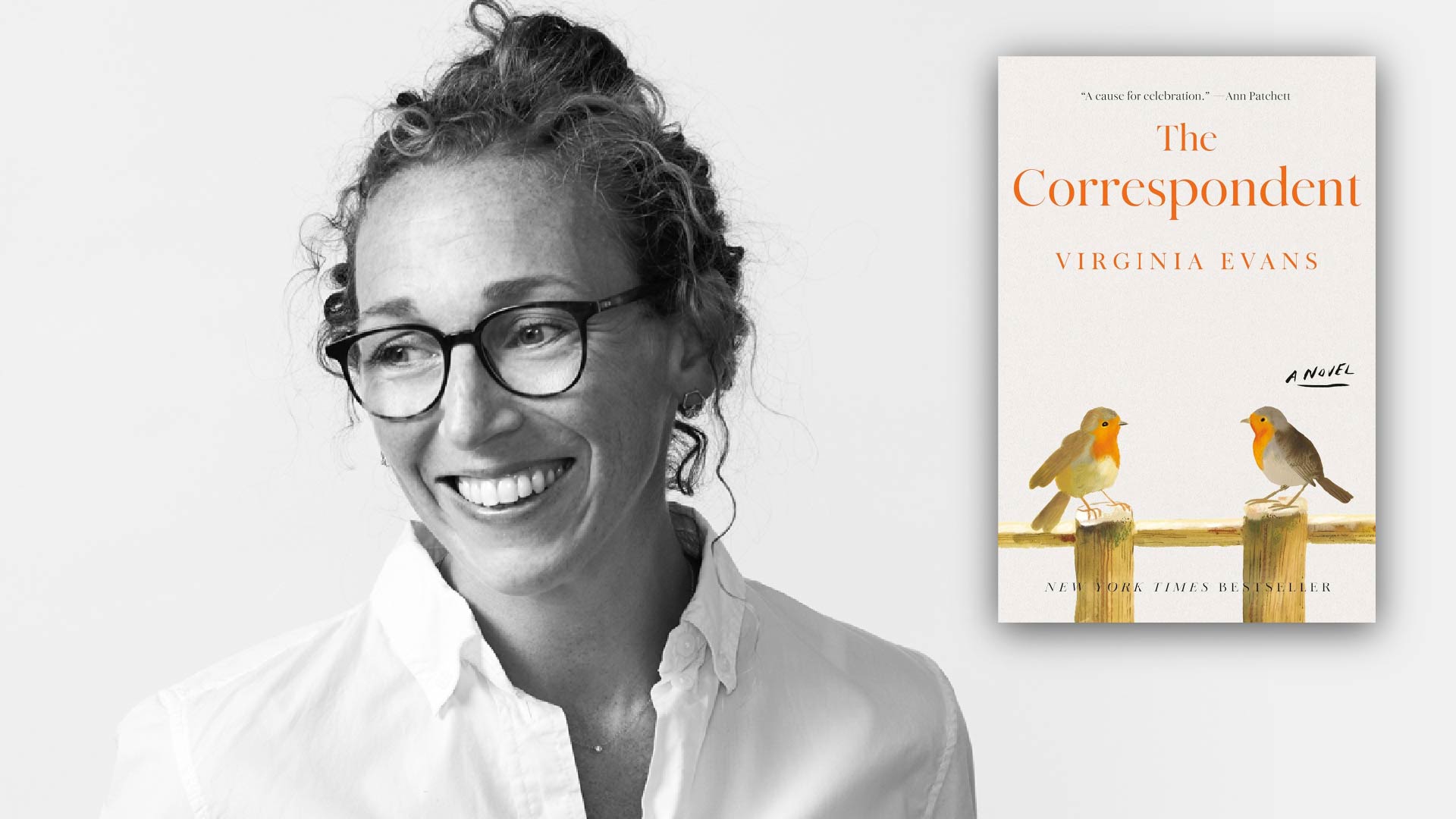 Virginia Evans and her book, The Correspondent